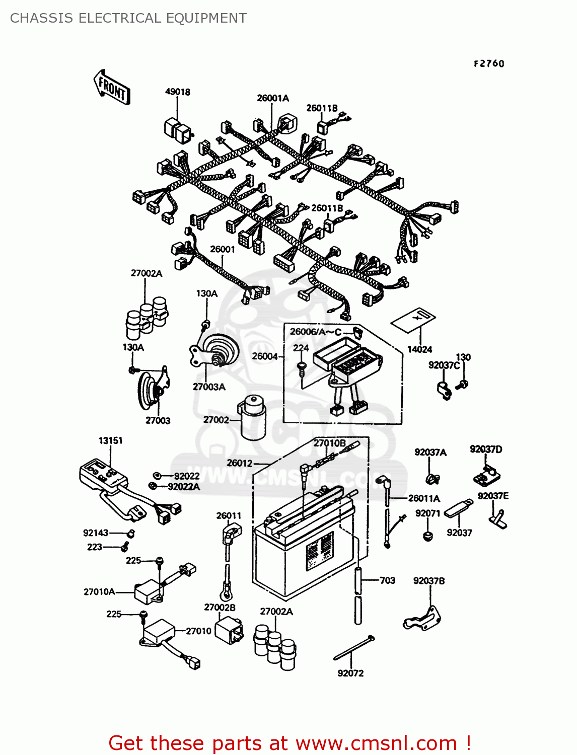 CHASSIS ELECTRICAL EQUIPMENT ZG1200B9 VOYAGER XII 1995 USA CALIFORNIA CANADA