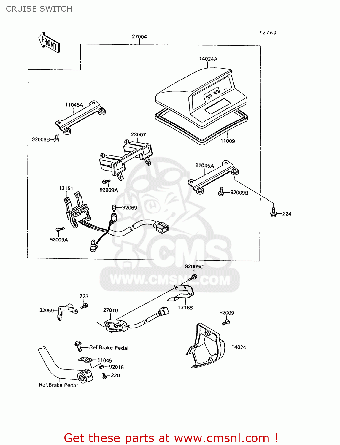CRUISE SWITCH ZG1200B9 VOYAGER XII 1995 USA CALIFORNIA CANADA