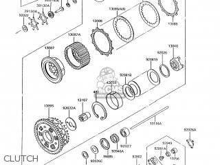 CLUTCH - ZG1200B9 VOYAGER XII 1995 USA CALIFORNIA CANADA