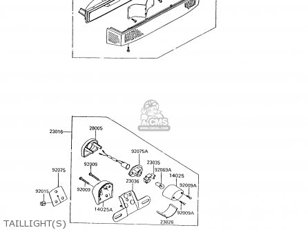 TAILLIGHT(S) - ZG1200B9 VOYAGER XII 1995 USA CALIFORNIA CANADA