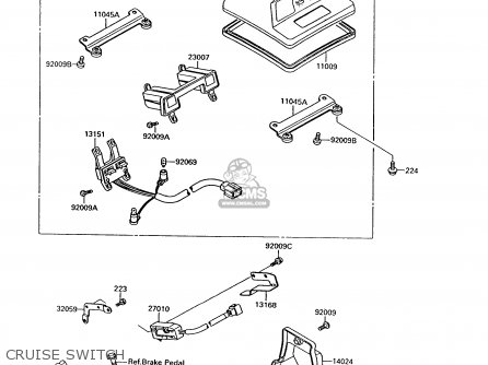 CRUISE SWITCH - ZG1200B9 VOYAGER XII 1995 USA CALIFORNIA CANADA