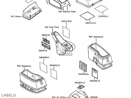 LABELS - ZG1200B9 VOYAGER XII 1995 USA CALIFORNIA CANADA