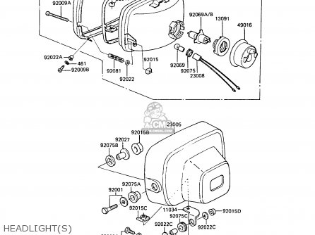 Kawasaki ZG1300A1 Z1300 1984 EUROPE UK FR FG IT NR SD parts