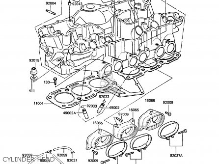 CYLINDER HEAD - ZG1300A1 Z1300 1984 EUROPE UK FR FG IT NR SD