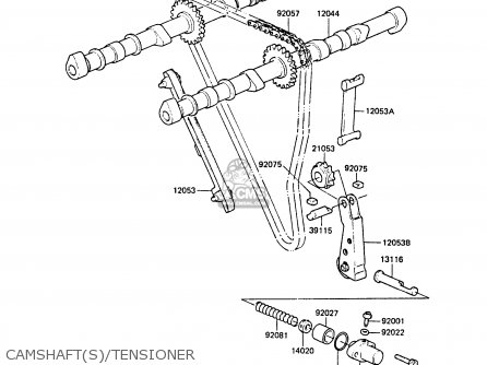 CAMSHAFT(S)/TENSIONER - ZG1300A1 Z1300 1984 EUROPE UK FR FG IT NR SD