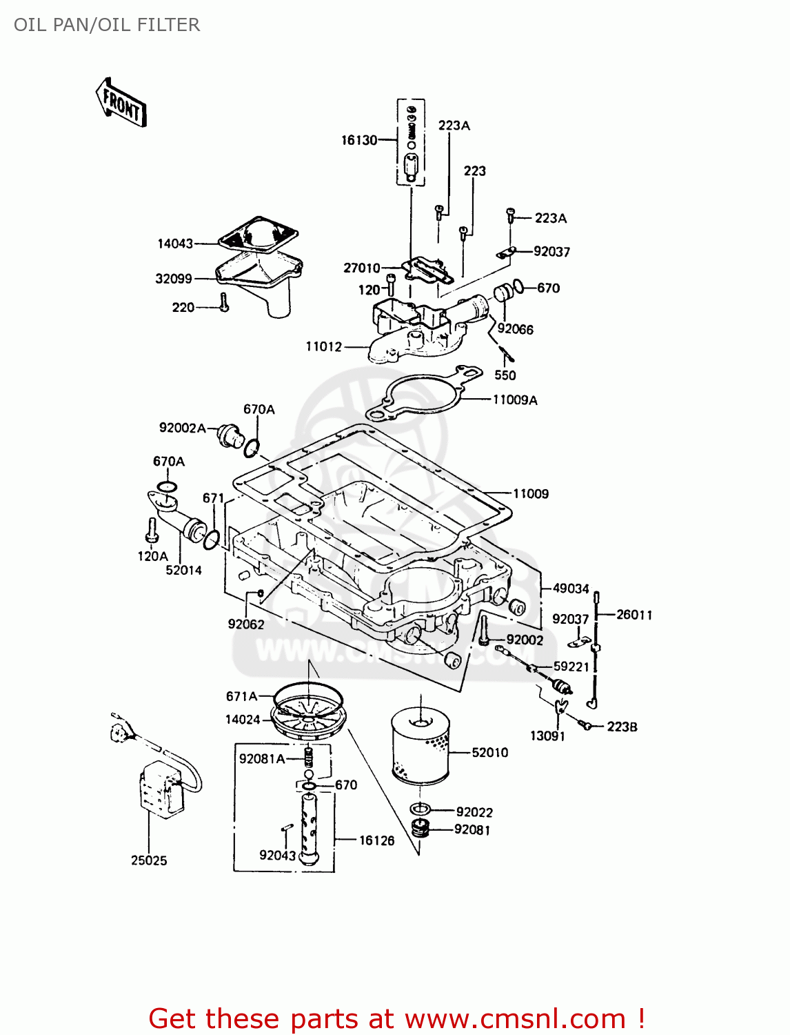 OIL PAN/OIL FILTER ZG1300A2 Z1300 1986 UNITED KINGDOM FR SD