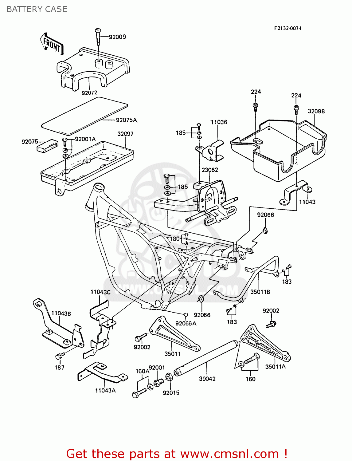 BATTERY CASE ZG1300A2 Z1300 1986 UNITED KINGDOM FR SD