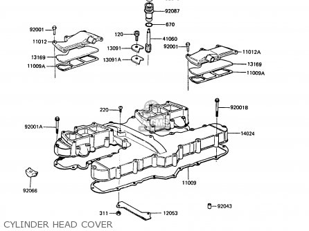 CYLINDER HEAD COVER - ZG1300A2 Z1300 1986 UNITED KINGDOM FR SD