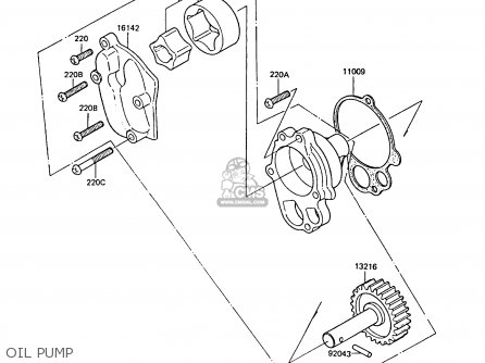 OIL PUMP - ZG1300A2 Z1300 1986 UNITED KINGDOM FR SD
