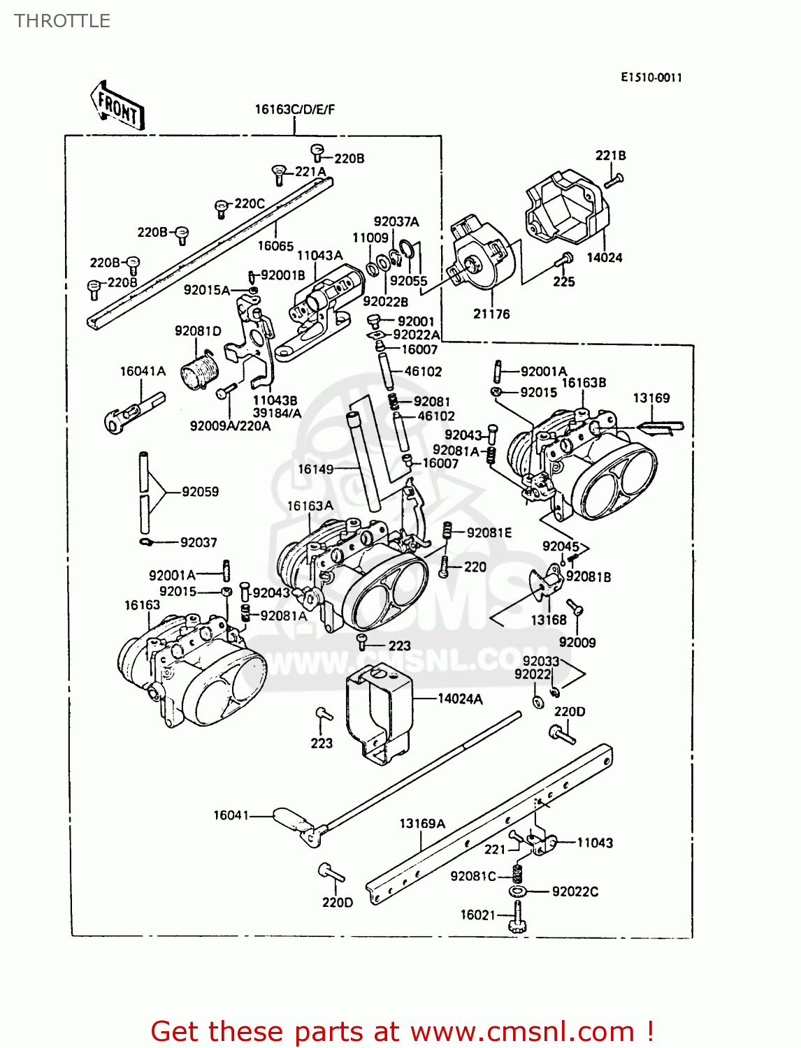 THROTTLE ZG1300A3 Z1300 1987 UNITED KINGDOM ST
