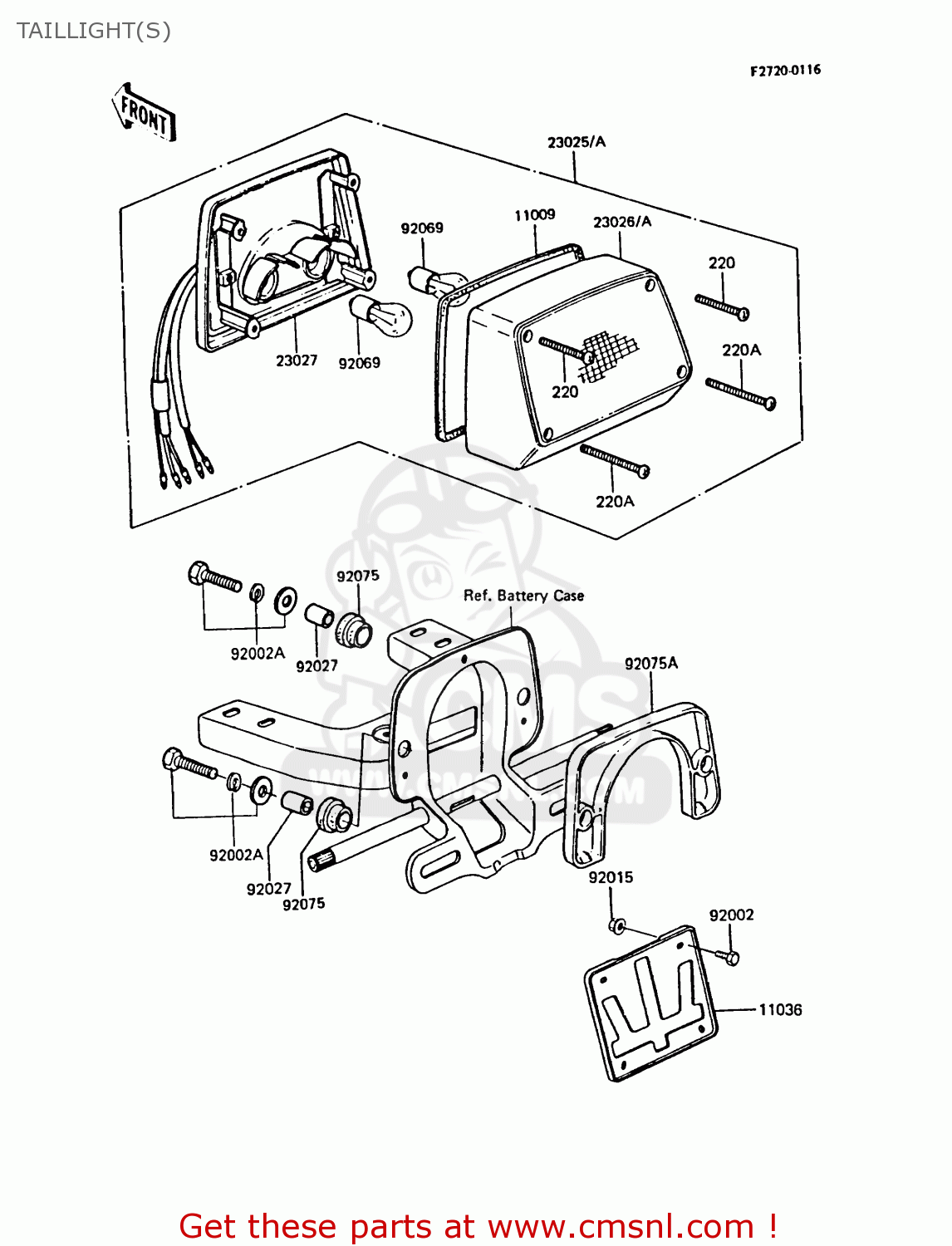 TAILLIGHT(S) ZG1300A3 Z1300 1987 UNITED KINGDOM ST