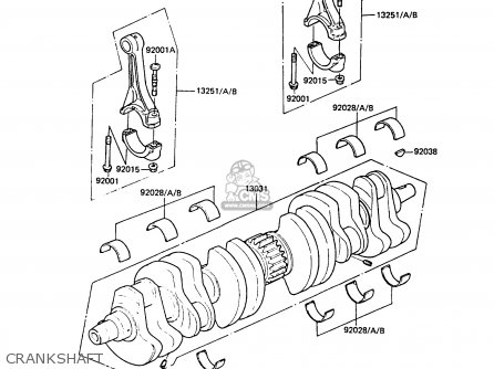 CRANKSHAFT - ZG1300A3 Z1300 1987 UNITED KINGDOM ST