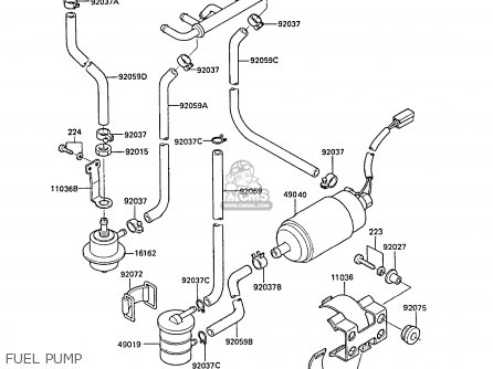 FUEL PUMP - ZG1300A3 Z1300 1987 UNITED KINGDOM ST