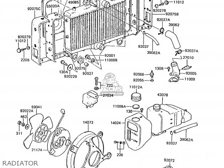 RADIATOR - ZG1300A3 Z1300 1987 UNITED KINGDOM ST