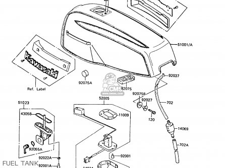 FUEL TANK - ZG1300A3 Z1300 1987 UNITED KINGDOM ST