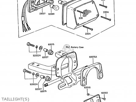 TAILLIGHT(S) - ZG1300A3 Z1300 1987 UNITED KINGDOM ST