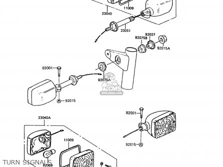 TURN SIGNALS - ZG1300A3 Z1300 1987 UNITED KINGDOM ST