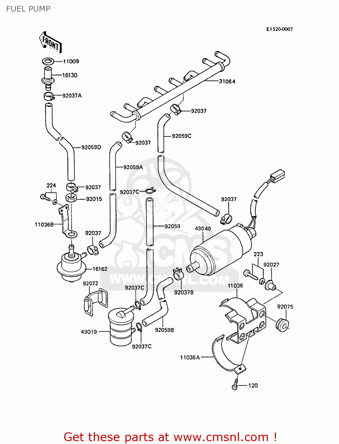 FUEL PUMP ZG1300A4 Z1300 1988 FG