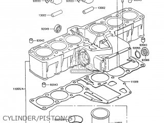 CYLINDER/PISTON(S) - ZG1300A4 Z1300 1988 FG