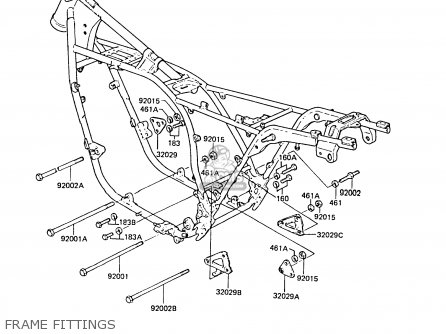 FRAME FITTINGS - ZG1300A4 Z1300 1988 FG