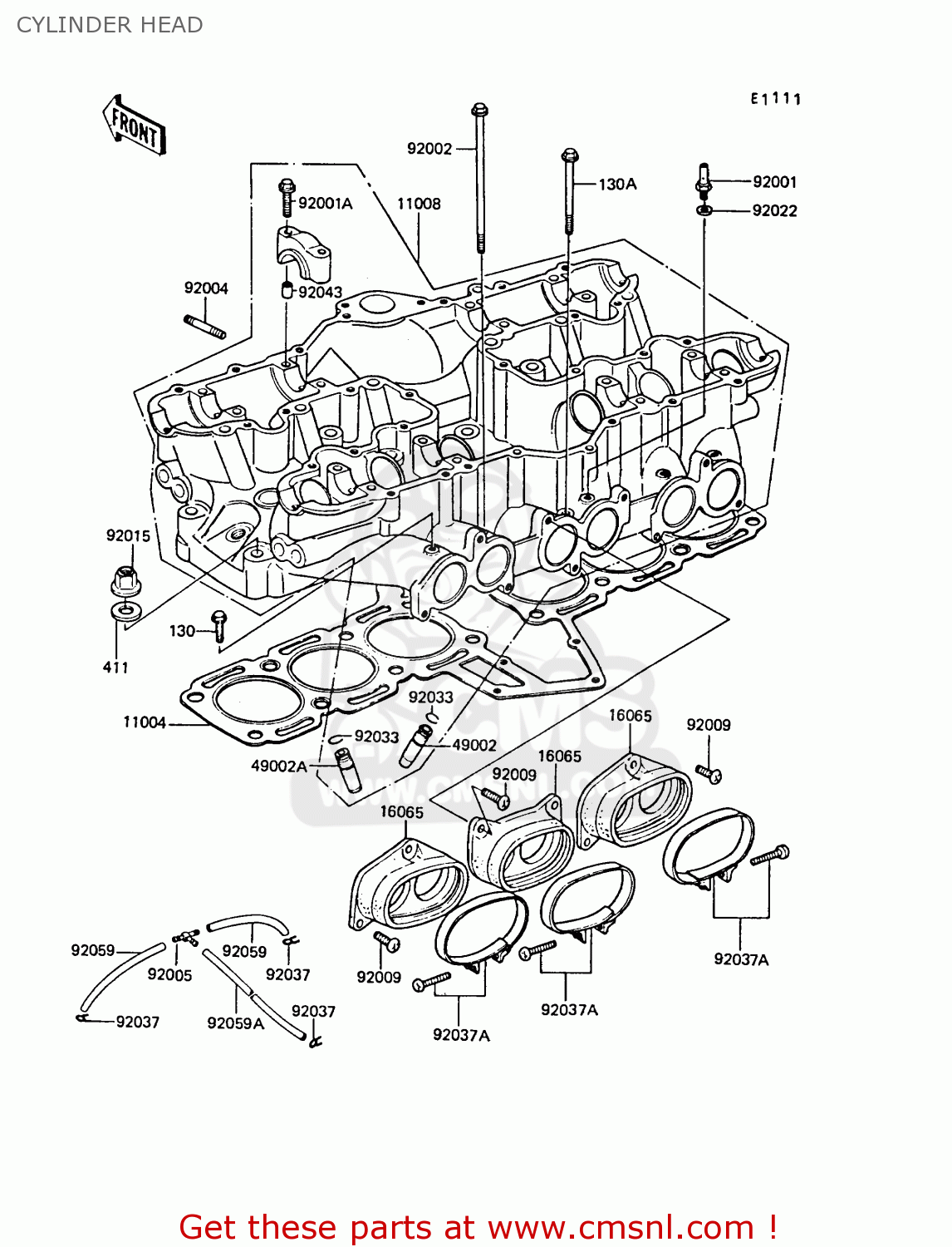 CYLINDER HEAD ZG1300A5 Z1300 1989 NORWAY FG