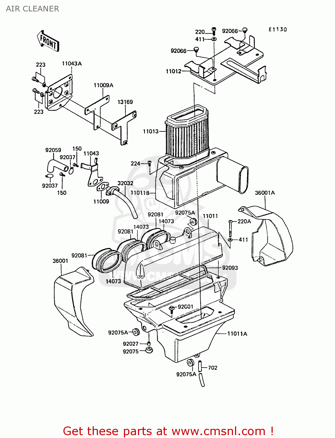AIR CLEANER ZG1300A5 Z1300 1989 NORWAY FG