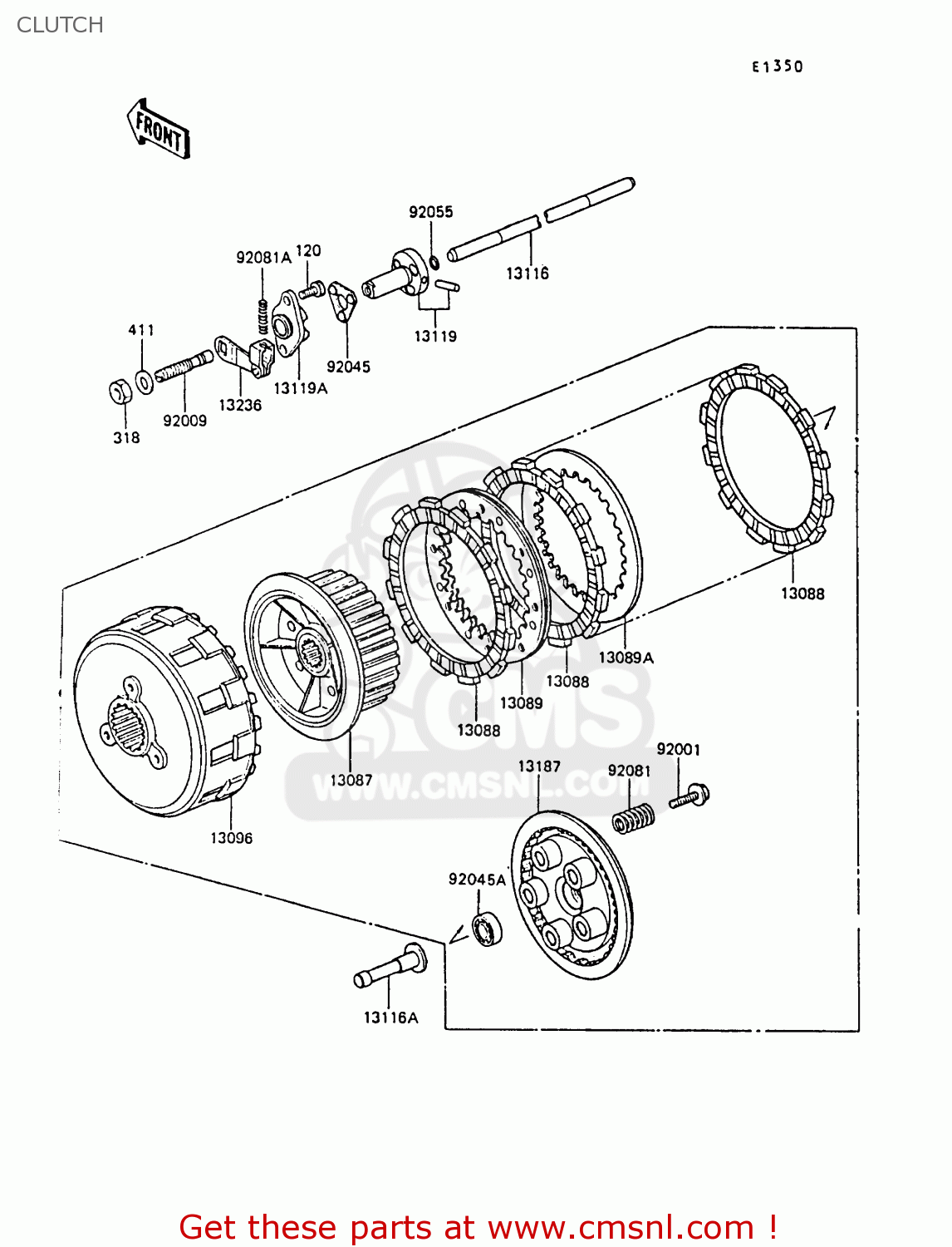 CLUTCH ZG1300A5 Z1300 1989 NORWAY FG