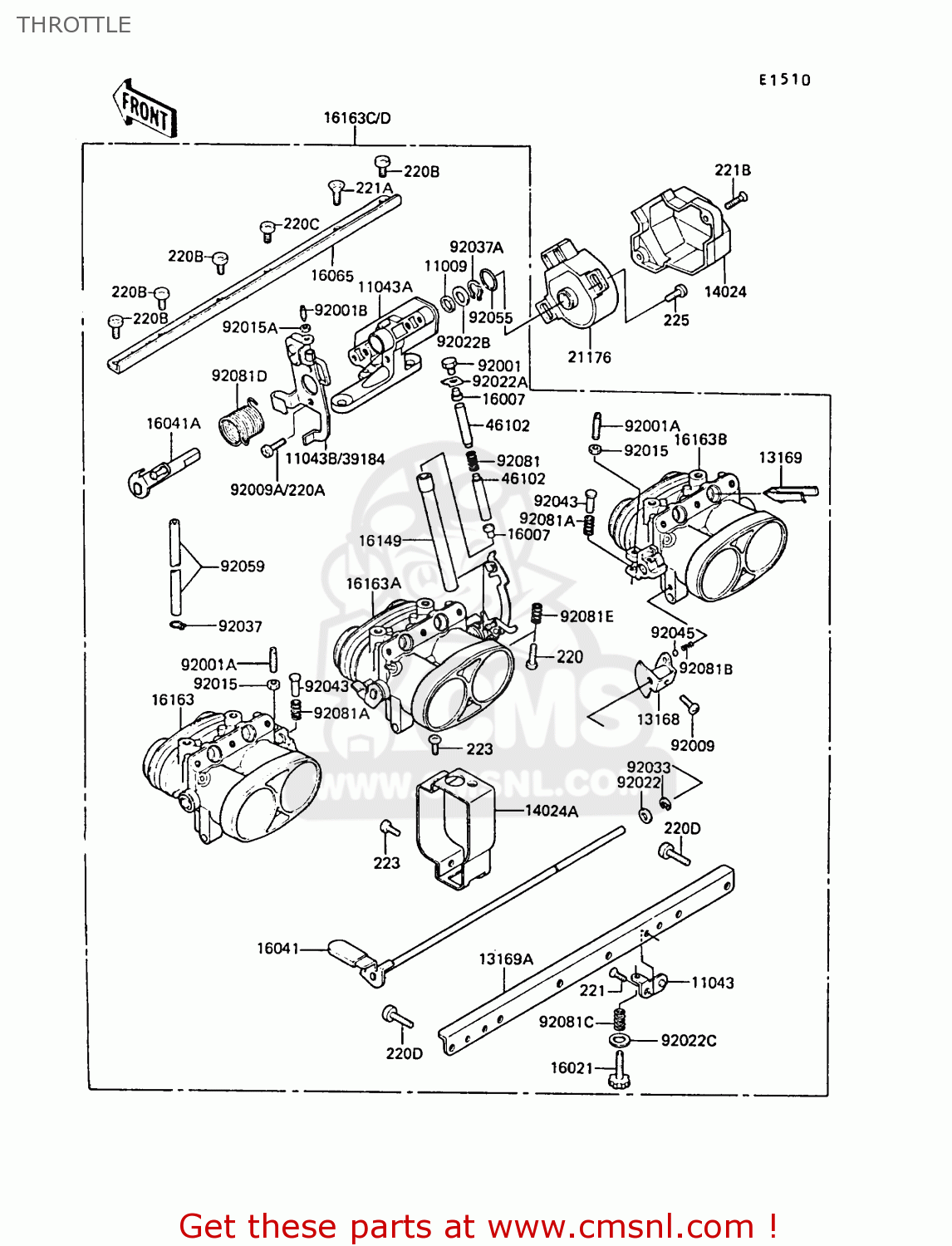 THROTTLE ZG1300A5 Z1300 1989 NORWAY FG