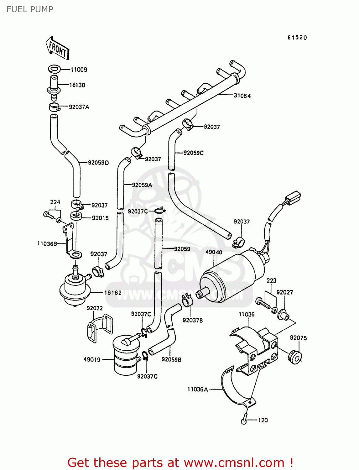 FUEL PUMP ZG1300A5 Z1300 1989 NORWAY FG
