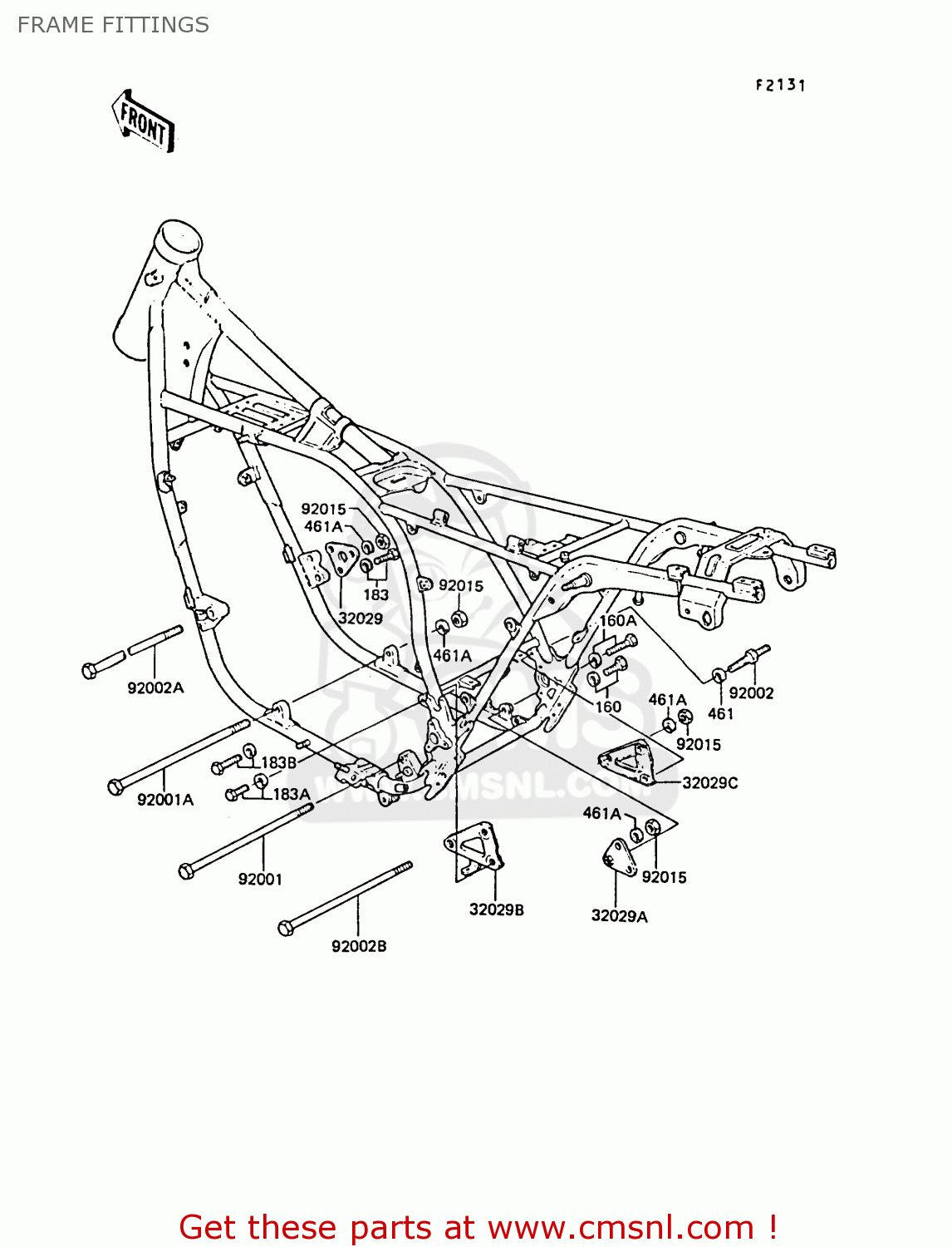 FRAME FITTINGS ZG1300A5 Z1300 1989 NORWAY FG