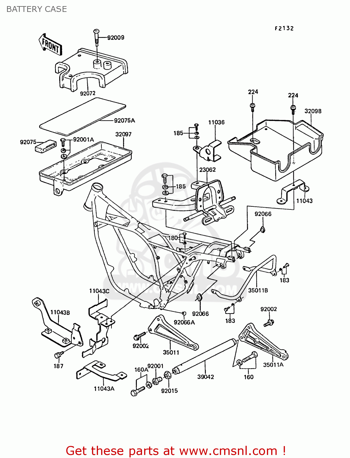 BATTERY CASE ZG1300A5 Z1300 1989 NORWAY FG