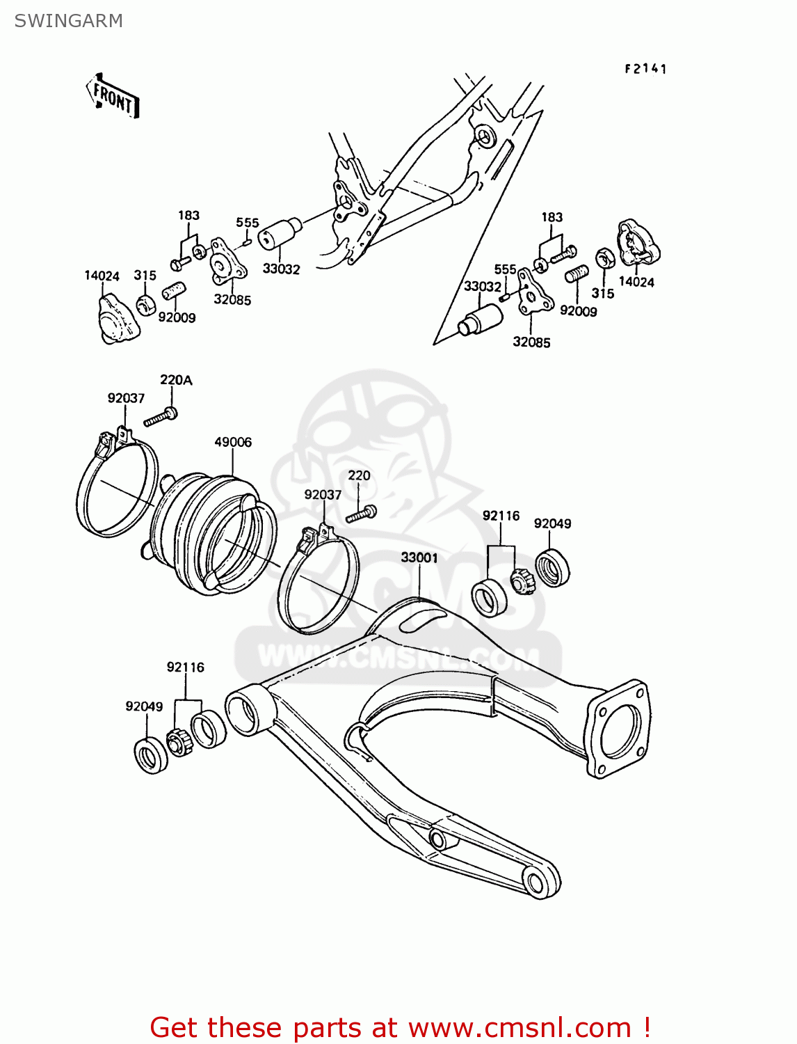 SWINGARM ZG1300A5 Z1300 1989 NORWAY FG
