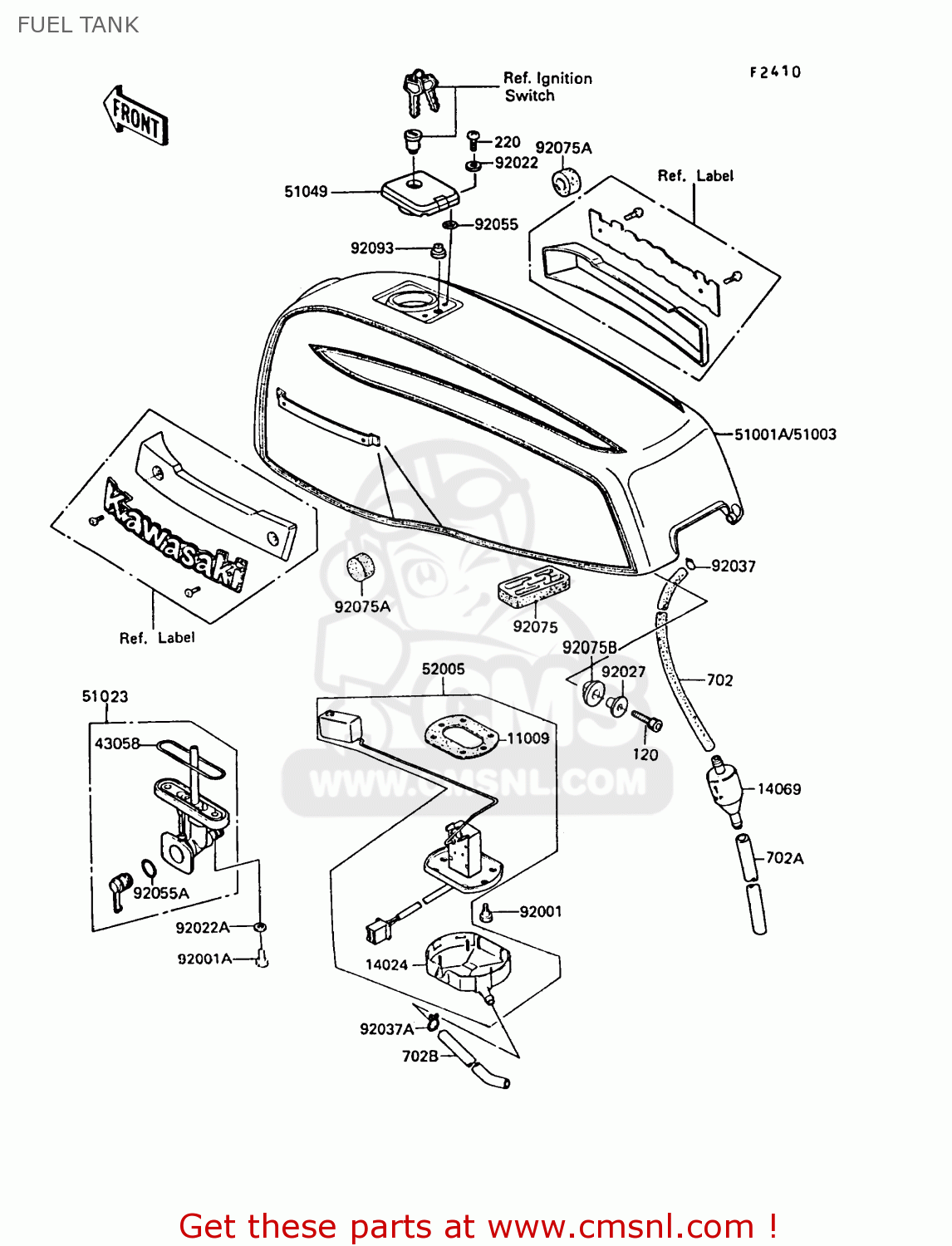 FUEL TANK ZG1300A5 Z1300 1989 NORWAY FG