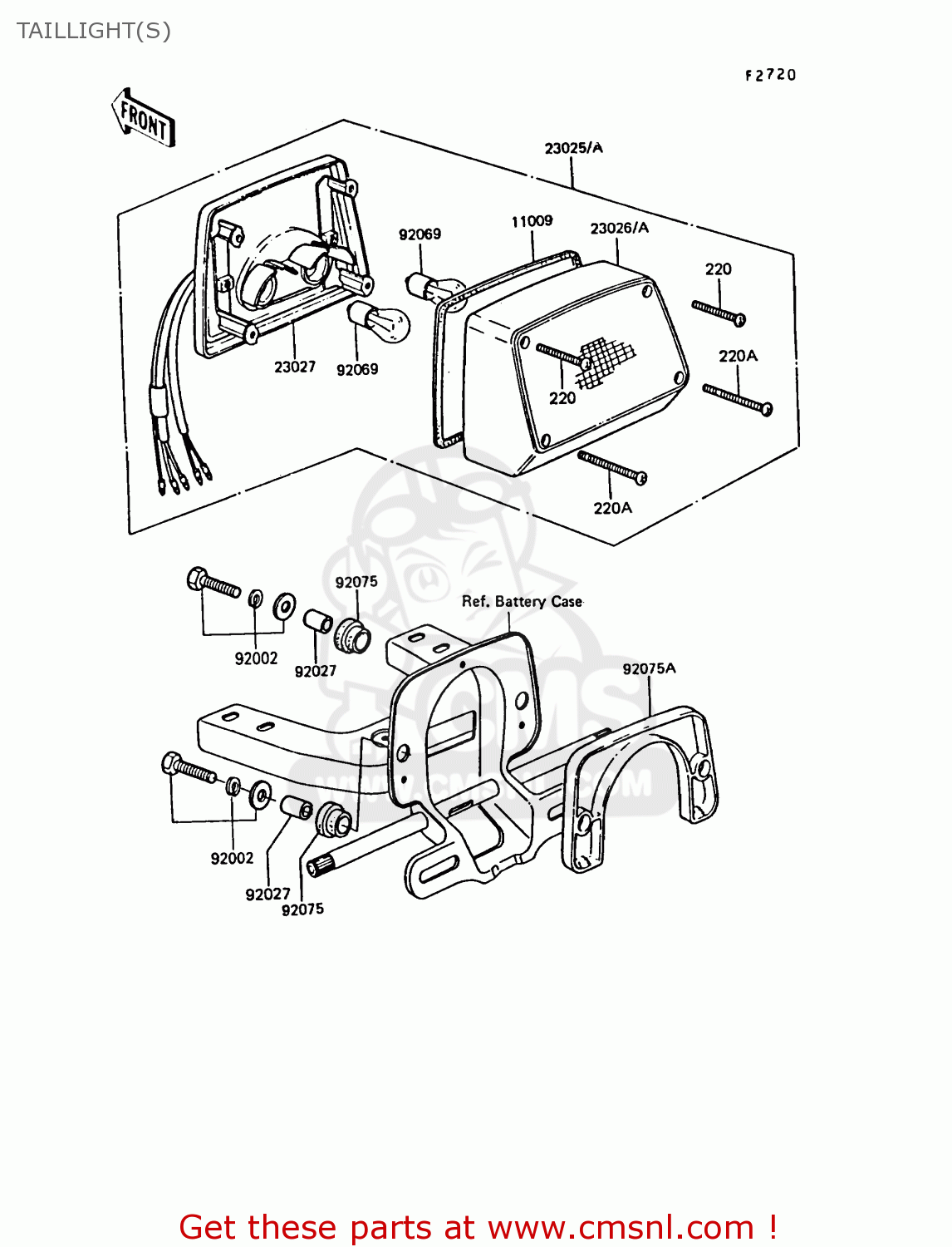 TAILLIGHT(S) ZG1300A5 Z1300 1989 NORWAY FG