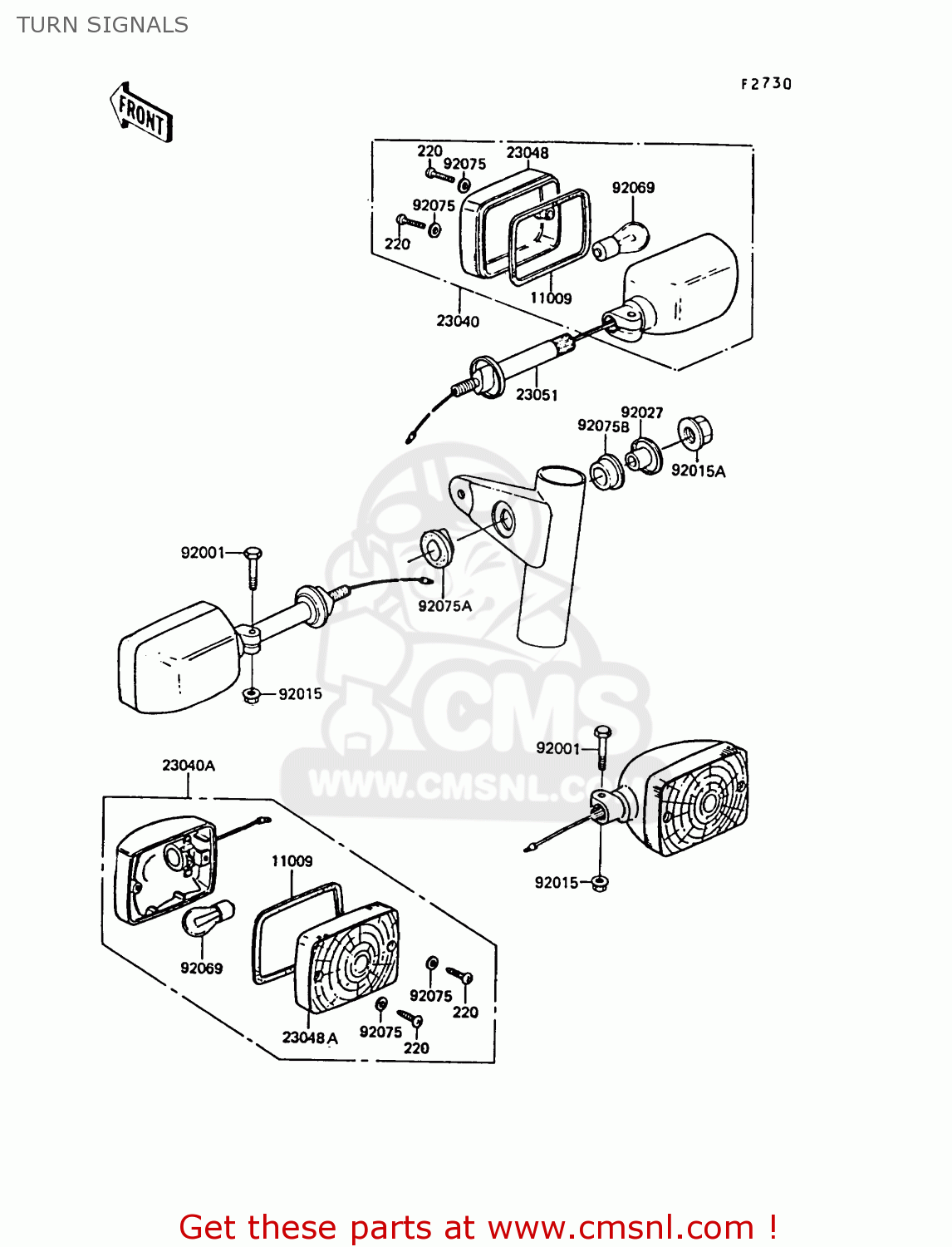 TURN SIGNALS ZG1300A5 Z1300 1989 NORWAY FG