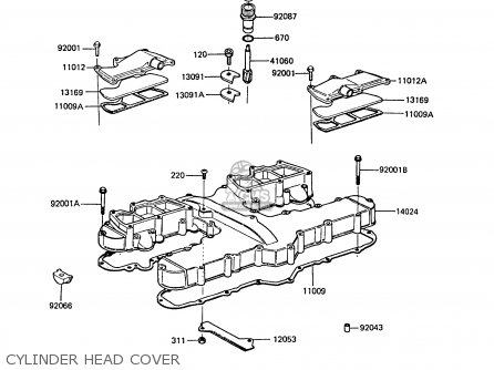CYLINDER HEAD COVER - ZG1300A5 Z1300 1989 NORWAY FG