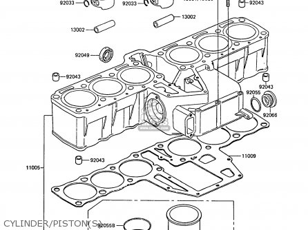 CYLINDER/PISTON(S) - ZG1300A5 Z1300 1989 NORWAY FG