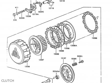 CLUTCH - ZG1300A5 Z1300 1989 NORWAY FG