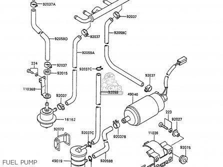 FUEL PUMP - ZG1300A5 Z1300 1989 NORWAY FG