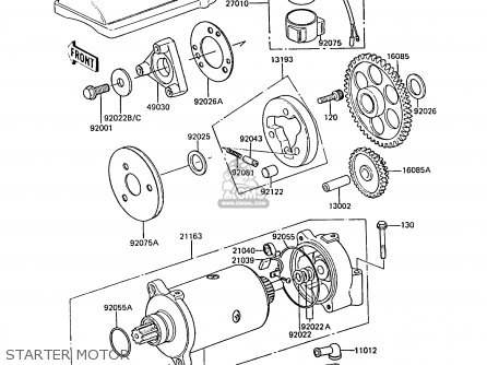 STARTER MOTOR - ZG1300A5 Z1300 1989 NORWAY FG