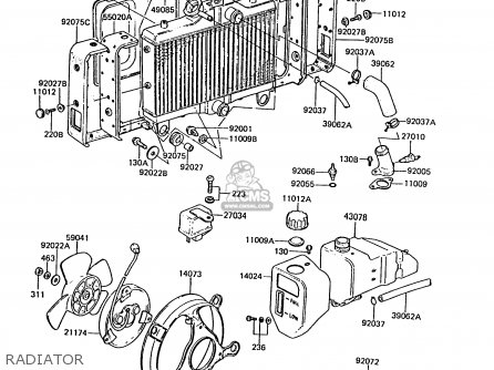 RADIATOR - ZG1300A5 Z1300 1989 NORWAY FG