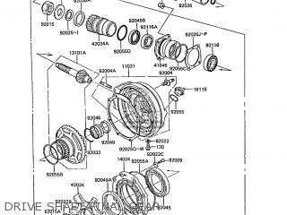 DRIVE SHAFT/FINAL GEAR - ZG1300A5 Z1300 1989 NORWAY FG