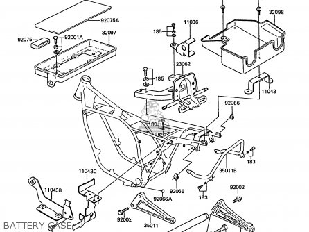 BATTERY CASE - ZG1300A5 Z1300 1989 NORWAY FG