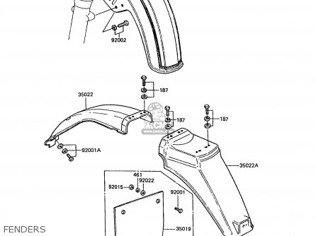 FENDERS - ZG1300A5 Z1300 1989 NORWAY FG
