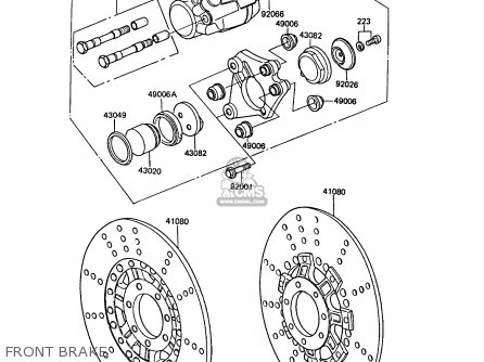 FRONT BRAKE - ZG1300A5 Z1300 1989 NORWAY FG