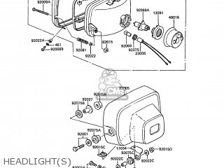HEADLIGHT(S) - ZG1300A5 Z1300 1989 NORWAY FG