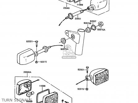 TURN SIGNALS - ZG1300A5 Z1300 1989 NORWAY FG