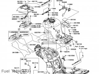 Kawasaki ZG1400A8F CONCOURS 14 2008 USA / ABS parts lists and 