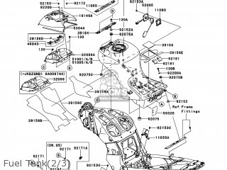 Kawasaki ZG1400B8F CONCOURS 14 2008 USA parts lists and