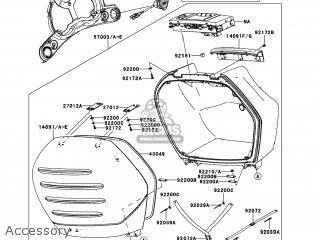 Kawasaki ZG1400B9F CONCOURS 14 2009 USA parts lists and